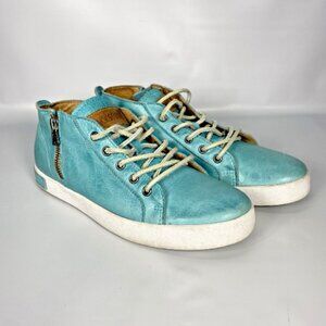Blackstone JL24 Laguna Leather High Top Sneakers Zippers EUC Sz EU 37, US 6.5/7
